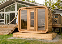 Ruime Luna sauna Red Cedar houtsoort gemaakt in Canada